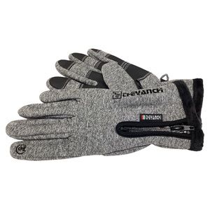 Gorelox Gray & Black Winter Warm Outdoor Men & Women Gloves Size M